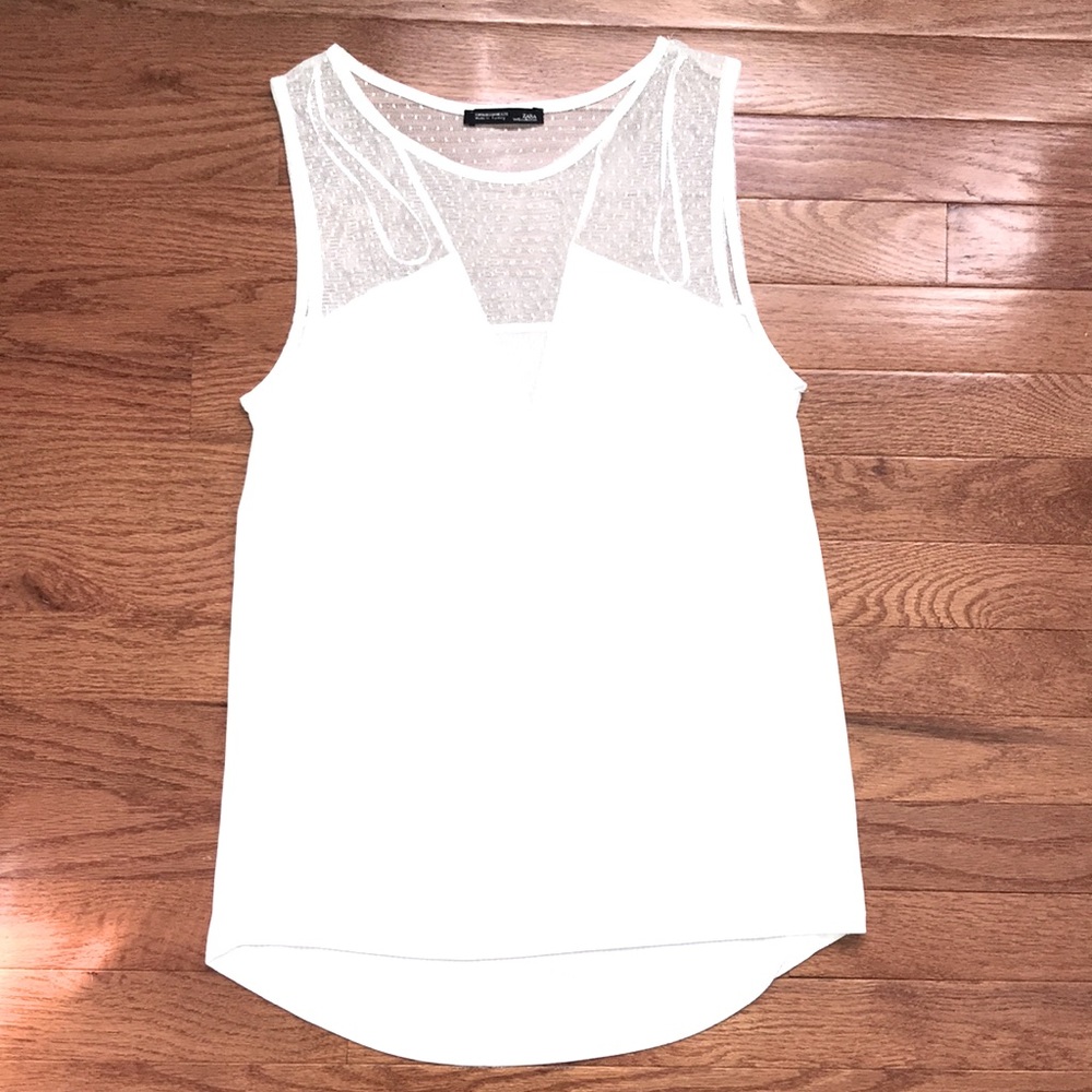 Zara White Tank